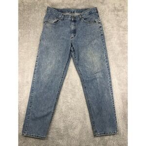 Lee Riveted Vintage Jeans Men's 38x32 Blue USA Made *Flaw